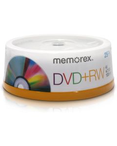 Memorex 4x DVD+RW 25 Pack Spindle