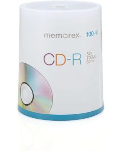Memorex 700MB/80-Minute 52x CD-R Media 100-Pack Spindle
